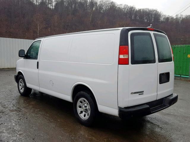 1GCSGAFX5E1157829 - 2014 CHEVROLET EXPRESS G1 WHITE photo 3