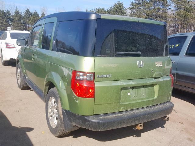 5J6YH28757L010499 - 2007 HONDA ELEMENT EX GREEN photo 3