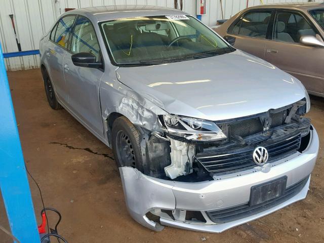 3VW2K7AJ0CM458655 - 2012 VOLKSWAGEN JETTA BASE SILVER photo 1