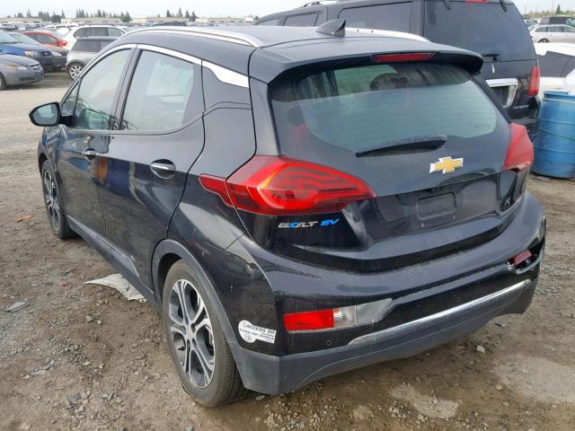 1G1FX6S0XH4176654 - 2017 CHEVROLET BOLT EV PR BLACK photo 3