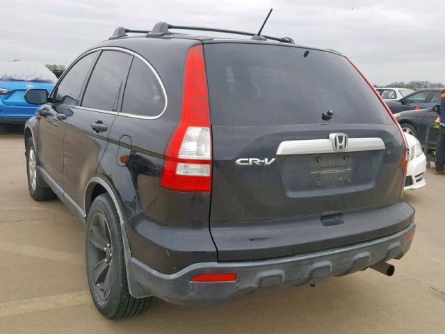 JHLRE38748C043720 - 2008 HONDA CR-V EXL BLACK photo 3