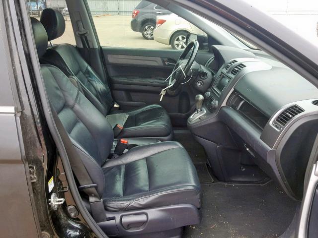 JHLRE38748C043720 - 2008 HONDA CR-V EXL BLACK photo 5