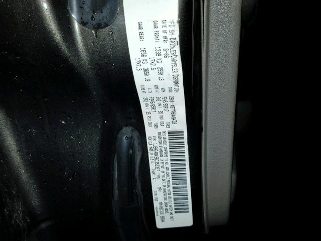 1J8HG48K96C352327 - 2006 JEEP COMMANDER CHARCOAL photo 10