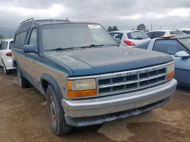 1B7FL26Y2PS175410 - 1993 DODGE DAKOTA GREEN photo 1