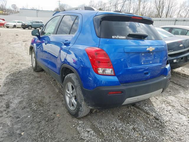 KL7CJLSB2FB172860 - 2015 CHEVROLET TRAX 1LT  photo 3