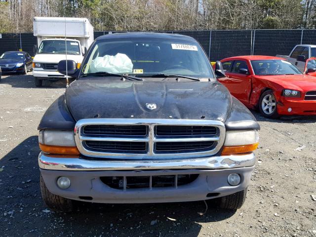 1D7HG48N74S719235 - 2004 DODGE DAKOTA QUA BLACK photo 9