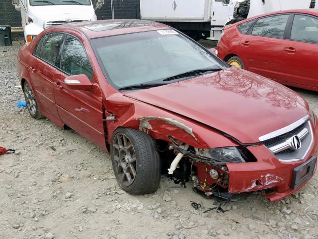 19UUA76538A021751 - 2008 ACURA TL TYPE S RED photo 1