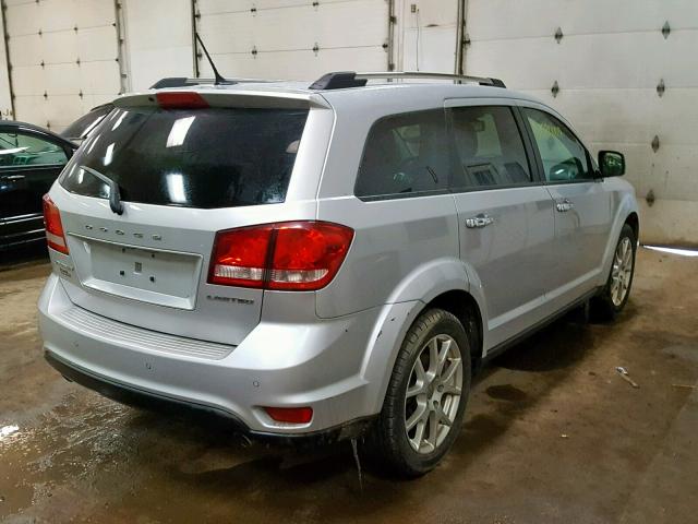 3C4PDCDG1ET185178 - 2014 DODGE JOURNEY LI SILVER photo 4