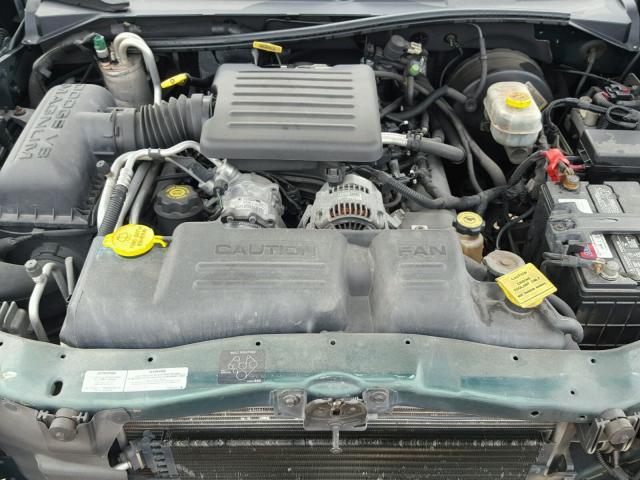 1B7GG22N7YS715095 - 2000 DODGE DAKOTA GREEN photo 7