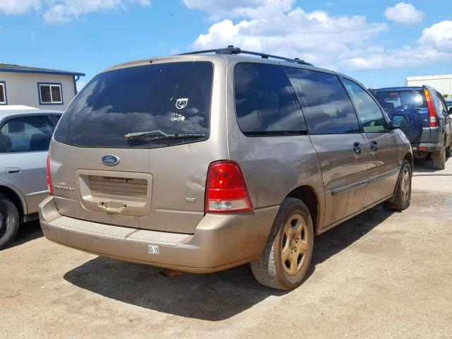 2FMZA51674BA58076 - 2004 FORD FREESTAR S GOLD photo 4