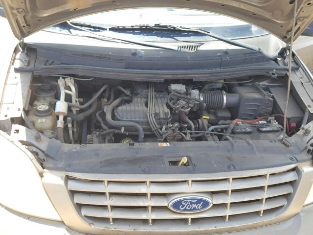 2FMZA51674BA58076 - 2004 FORD FREESTAR S GOLD photo 7