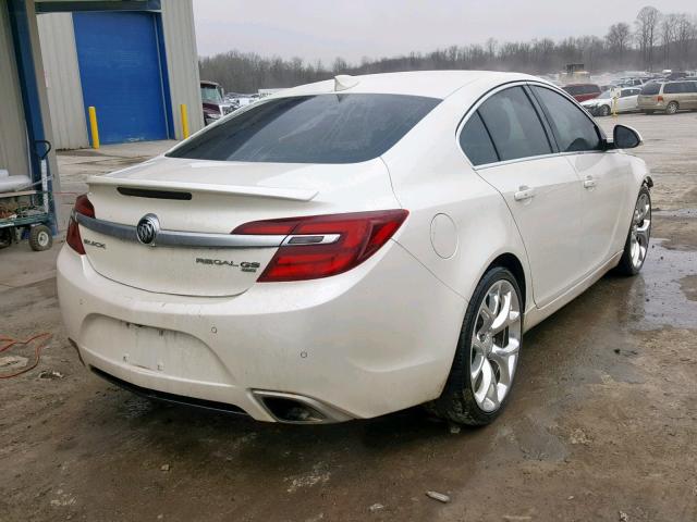 2G4GT5GX9F9147904 - 2015 BUICK REGAL GS WHITE photo 4