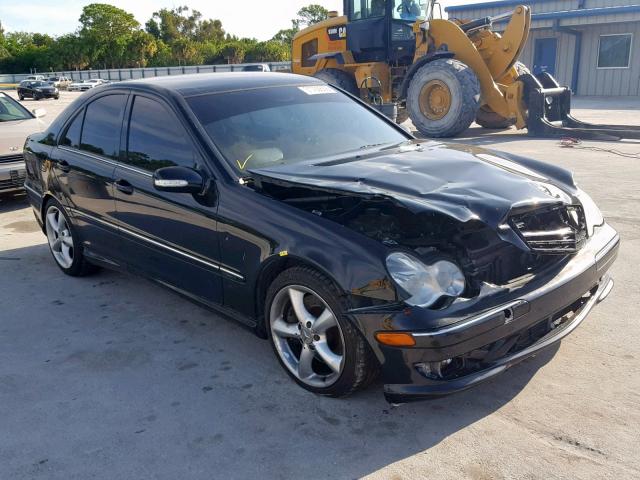 WDBRF40J45A715174 - 2005 MERCEDES-BENZ C 230K SPO BLACK photo 1