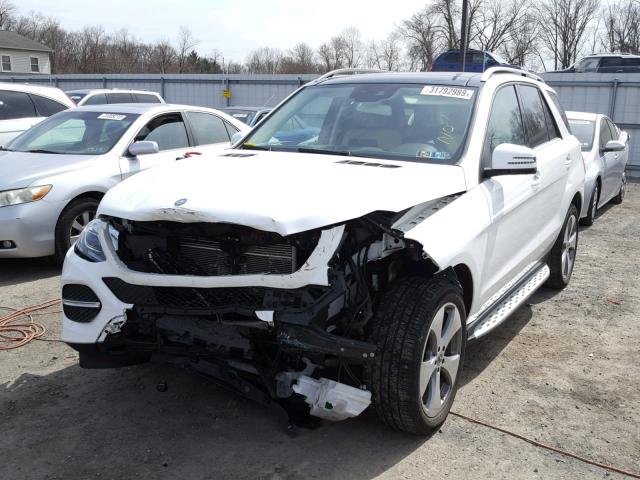 4JGDA5HB7HA913454 - 2017 MERCEDES-BENZ GLE 350 4M WHITE photo 2