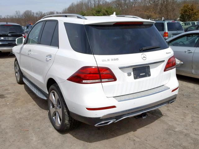 4JGDA5HB7HA913454 - 2017 MERCEDES-BENZ GLE 350 4M WHITE photo 3