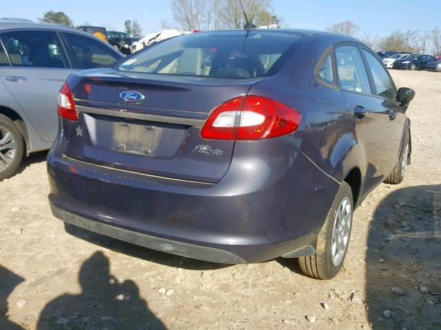 3FADP4AJ7CM156006 - 2012 FORD FIESTA S BLUE photo 4