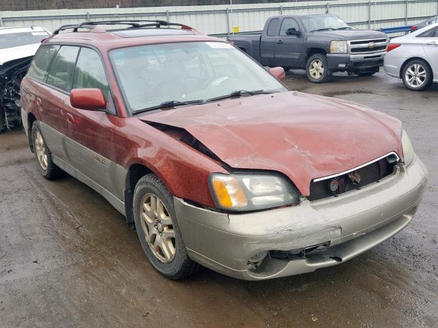 4S3BH686527657741 - 2002 SUBARU LEGACY OUT BURGUNDY photo 1