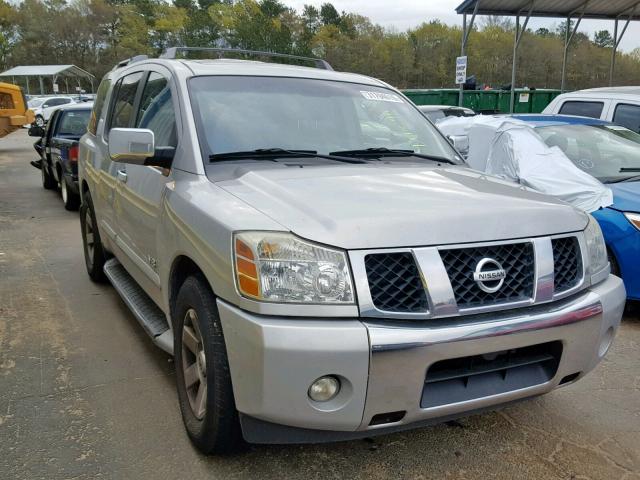 5N1AA08A25N740007 - 2005 NISSAN ARMADA SE SILVER photo 1