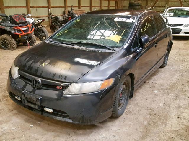 2HGFA15366H033266 - 2006 HONDA CIVIC DX BLACK photo 2