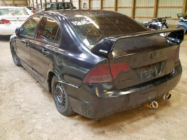 2HGFA15366H033266 - 2006 HONDA CIVIC DX BLACK photo 3