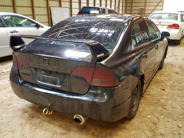 2HGFA15366H033266 - 2006 HONDA CIVIC DX BLACK photo 4