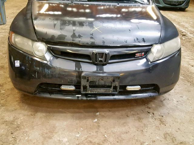 2HGFA15366H033266 - 2006 HONDA CIVIC DX BLACK photo 9