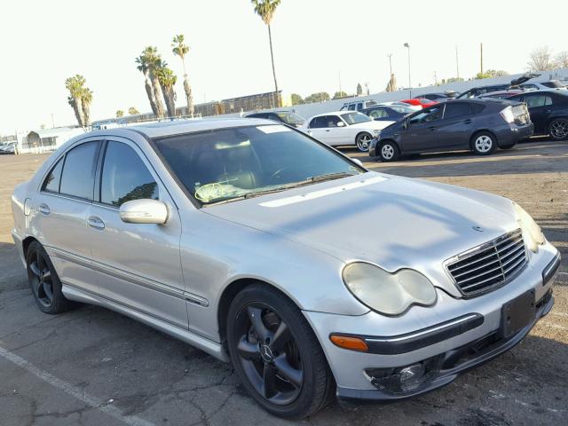 WDBRF40J85A676590 - 2005 MERCEDES-BENZ C 230K SPO SILVER photo 1