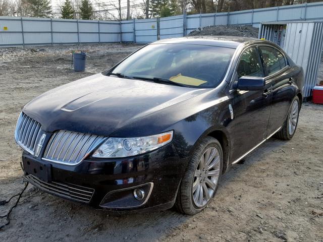 1LNHL9FT8BG600111 - 2011 LINCOLN MKS BLACK photo 2