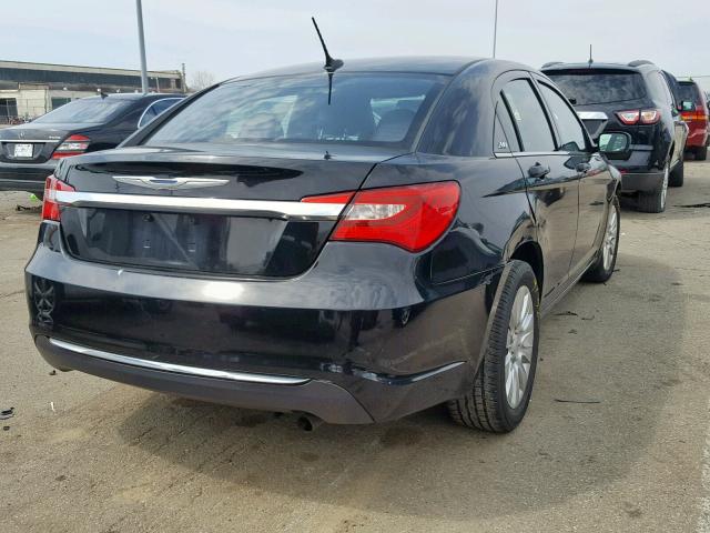 1C3CCBABXDN641685 - 2013 CHRYSLER 200 LX BLACK photo 4