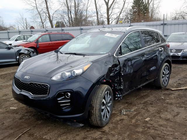 KNDPNCAC6H7221390 - 2017 KIA SPORTAGE E BLACK photo 2