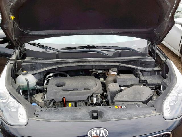 KNDPNCAC6H7221390 - 2017 KIA SPORTAGE E BLACK photo 7