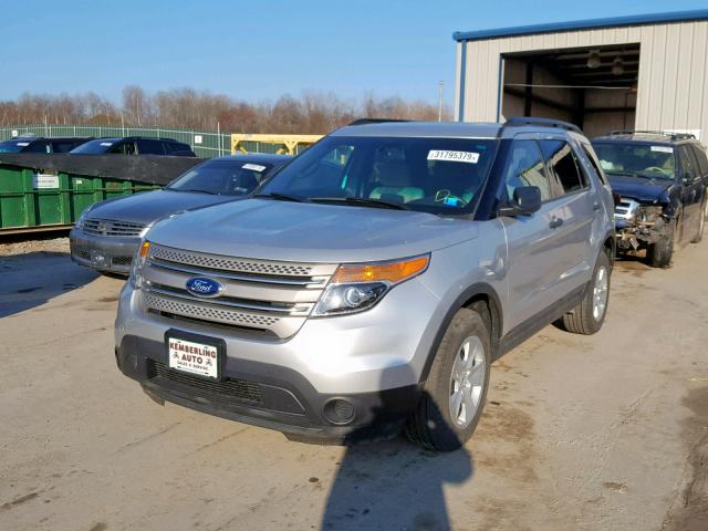 1FM5K8B87EGA30429 - 2014 FORD EXPLORER SILVER photo 2