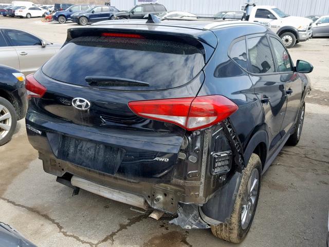 KM8J3CA41JU722839 - 2018 HYUNDAI TUCSON SEL BLACK photo 4