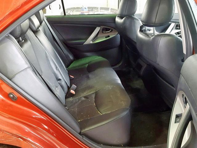 4T1BF3EK6BU675846 - 2011 TOYOTA CAMRY BASE RED photo 6
