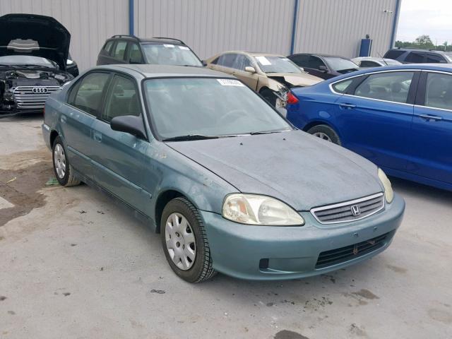 2HGEJ661XYH518390 - 2000 HONDA CIVIC BASE TEAL photo 1