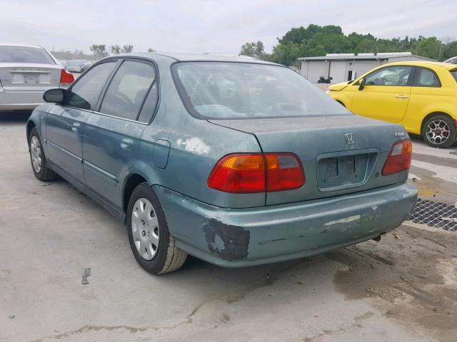 2HGEJ661XYH518390 - 2000 HONDA CIVIC BASE TEAL photo 3