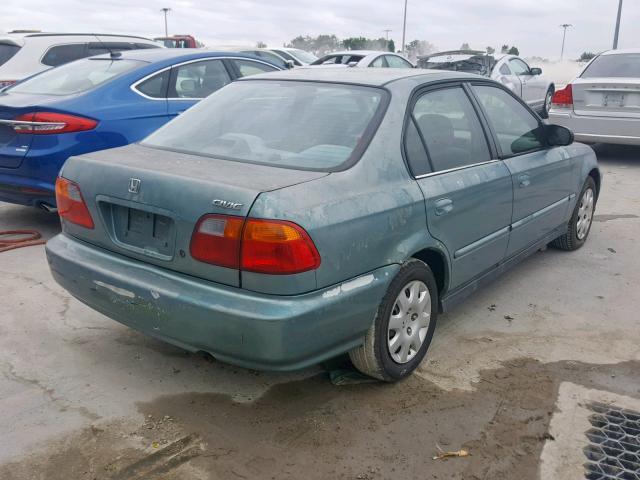 2HGEJ661XYH518390 - 2000 HONDA CIVIC BASE TEAL photo 4