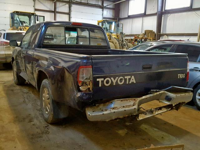 JT4VD12E1S0004408 - 1995 TOYOTA T100 XTRAC BLUE photo 3