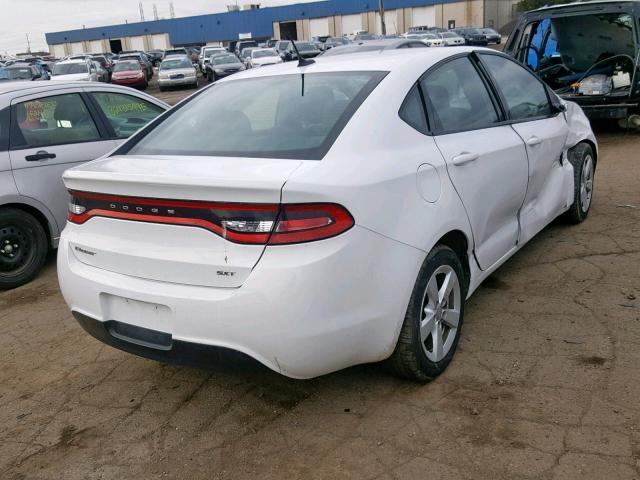 1C3CDFBB0FD251397 - 2015 DODGE DART SXT WHITE photo 4