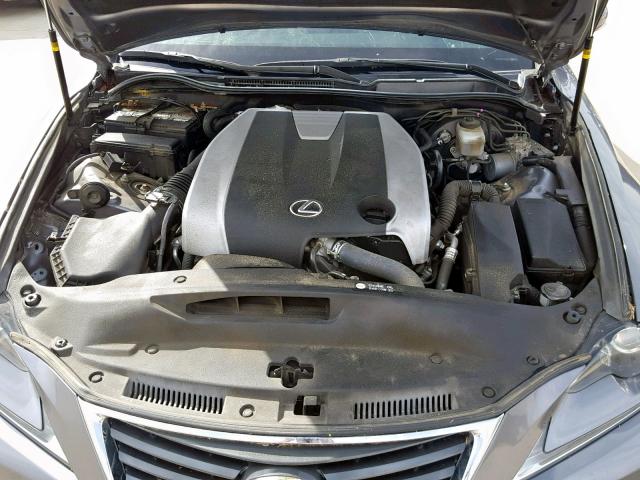 JTHBE1D26E5001741 - 2014 LEXUS IS 350 GRAY photo 7