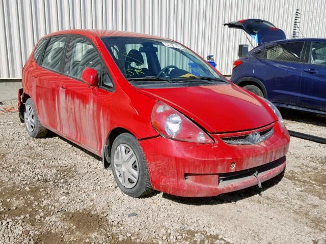 JHMGD384X8S803778 - 2008 HONDA FIT RED photo 1