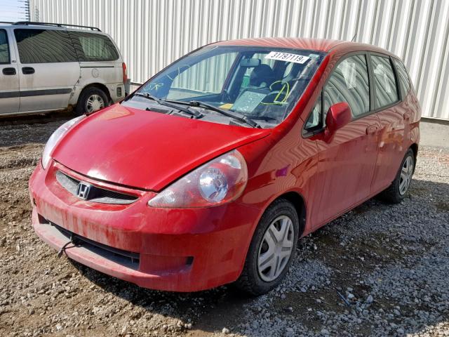 JHMGD384X8S803778 - 2008 HONDA FIT RED photo 2