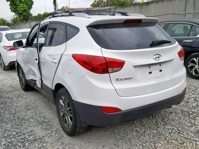 KM8JU3AG7FU051577 - 2015 HYUNDAI TUCSON LIM WHITE photo 3