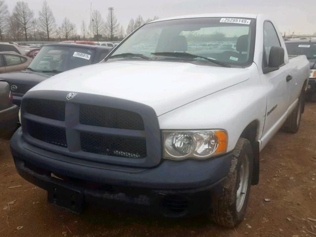 1D7HA16K45J555636 - 2005 DODGE RAM 1500 S WHITE photo 2