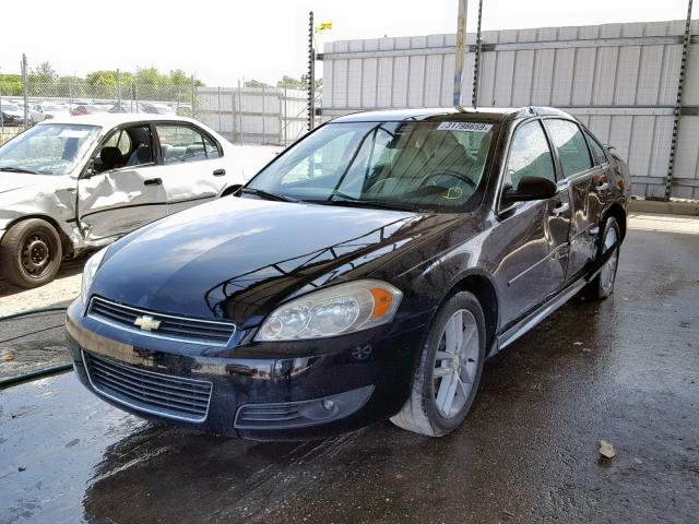 2G1WC5EM0A1242845 - 2010 CHEVROLET IMPALA LTZ BLACK photo 2