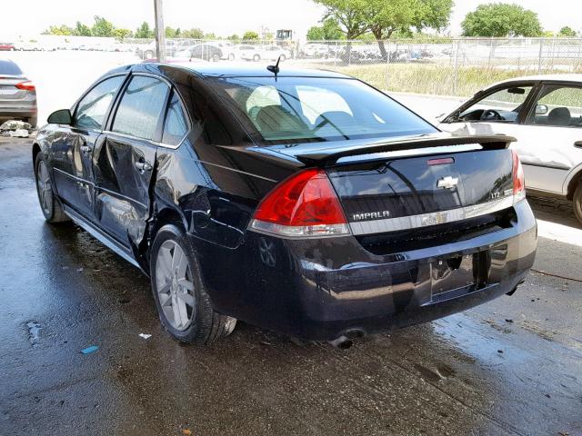 2G1WC5EM0A1242845 - 2010 CHEVROLET IMPALA LTZ BLACK photo 3