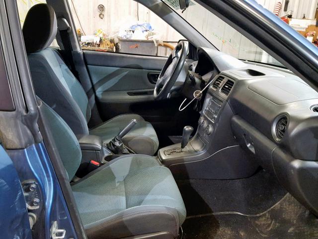 JF1GG63607H813143 - 2007 SUBARU IMPREZA OU BLUE photo 5