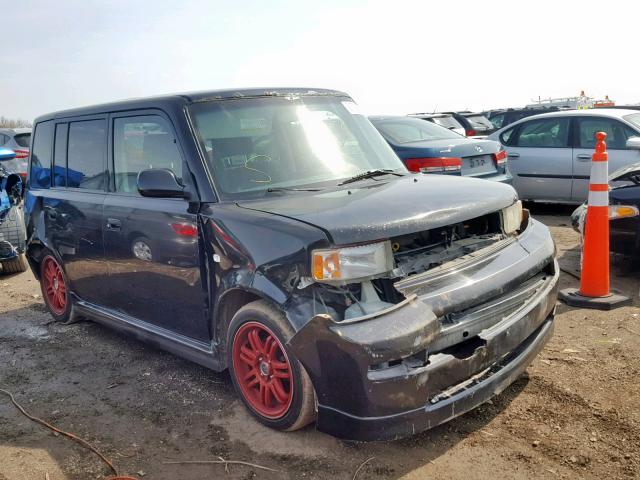 JTLKT324464054909 - 2006 TOYOTA SCION BLACK photo 1