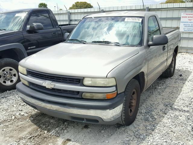 1GCEC14W01Z129340 - 2001 CHEVROLET SILVERADO BEIGE photo 2