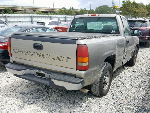 1GCEC14W01Z129340 - 2001 CHEVROLET SILVERADO BEIGE photo 4